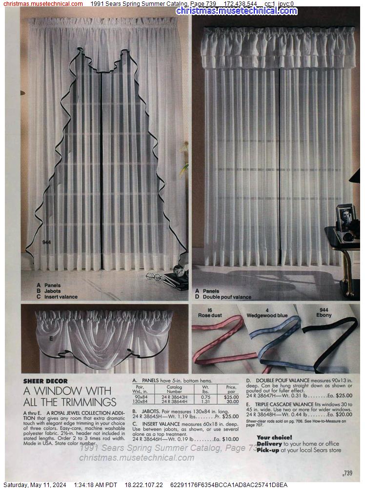 1991 Sears Spring Summer Catalog, Page 739