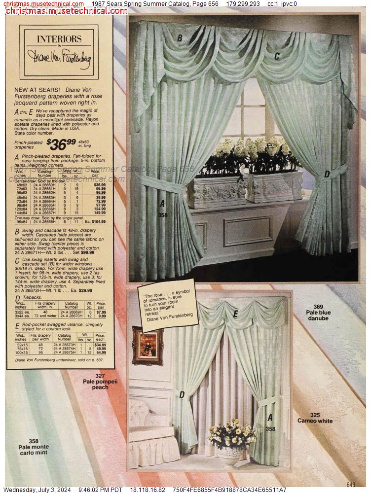 1987 Sears Spring Summer Catalog, Page 656