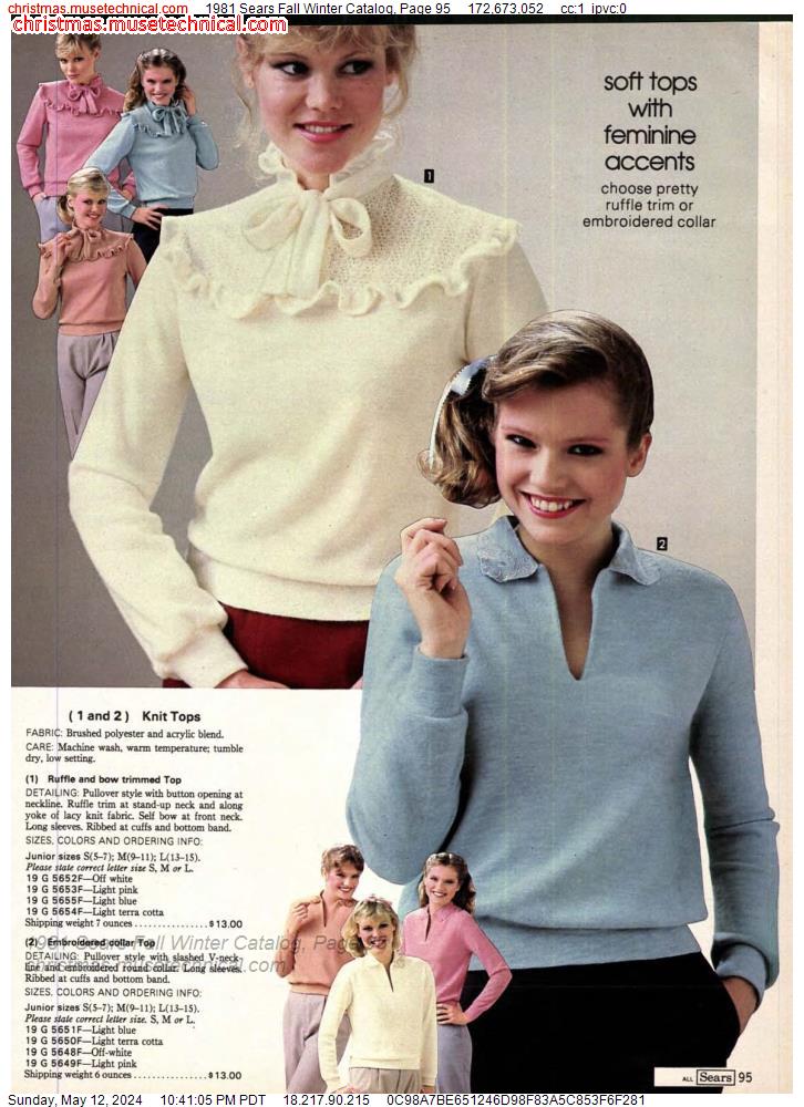 1981 Sears Fall Winter Catalog, Page 95