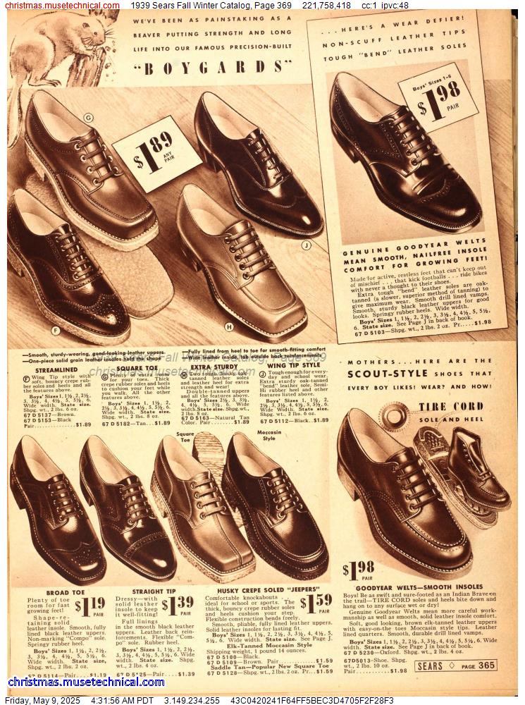 1939 Sears Fall Winter Catalog, Page 369
