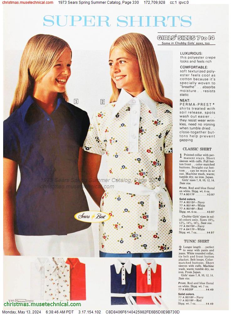 1973 Sears Spring Summer Catalog, Page 330