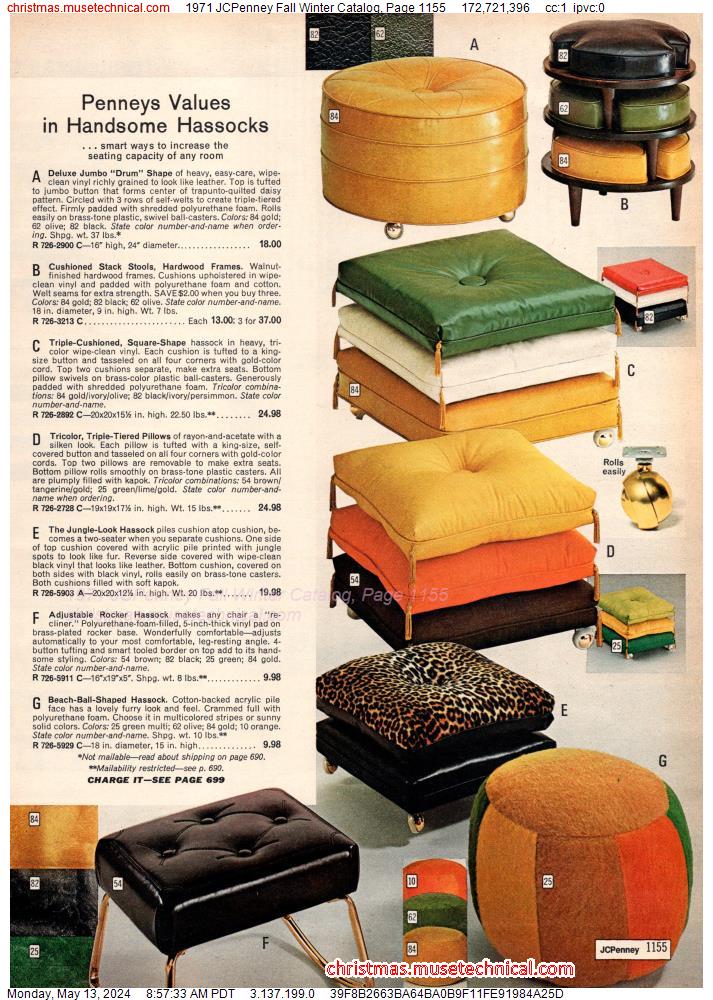 1971 JCPenney Fall Winter Catalog, Page 1155