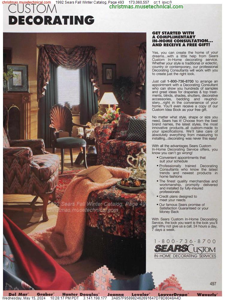 1992 Sears Fall Winter Catalog, Page 493