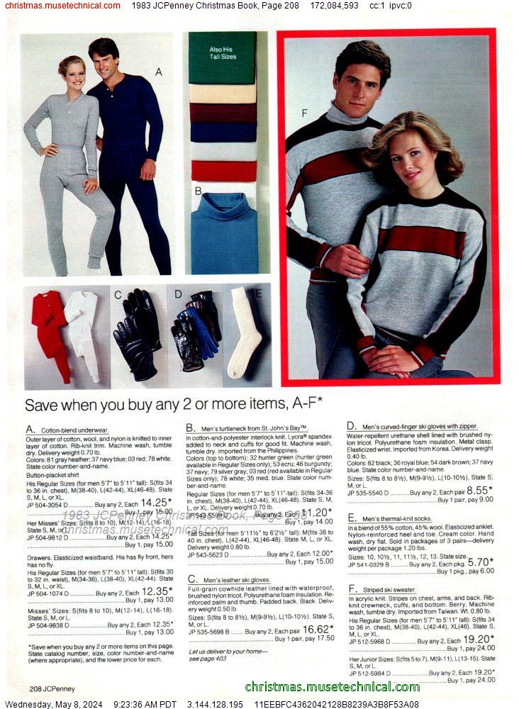 1983 JCPenney Christmas Book, Page 208