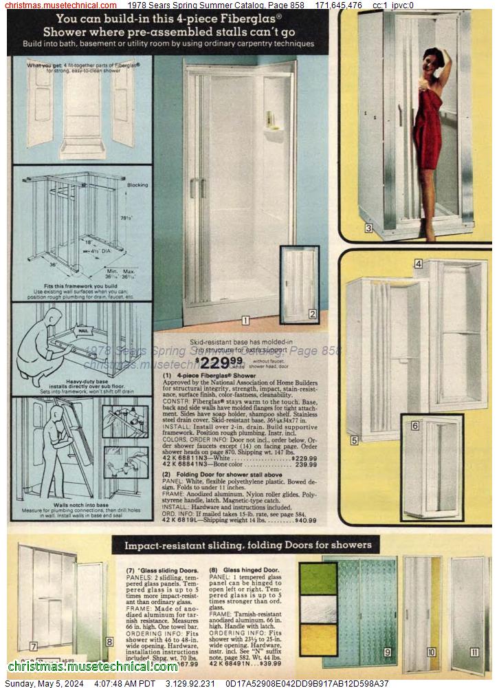 1978 Sears Spring Summer Catalog, Page 858