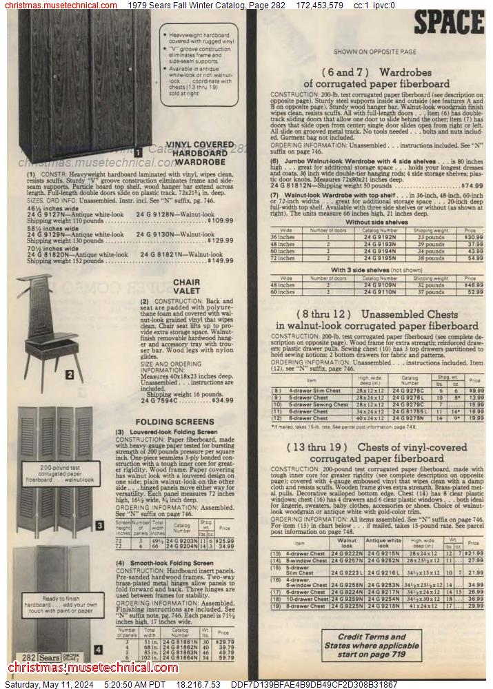 1979 Sears Fall Winter Catalog, Page 282