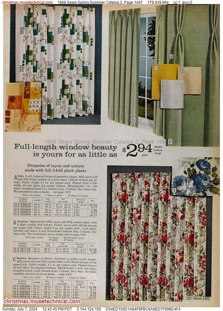 1968 Sears Spring Summer Catalog 2, Page 1497