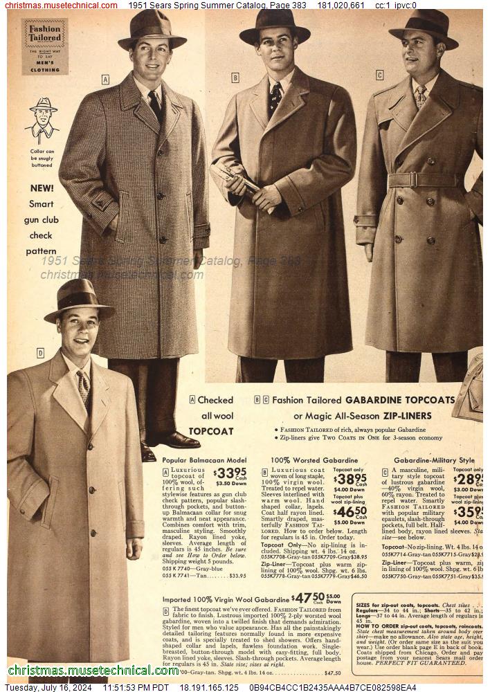 1951 Sears Spring Summer Catalog, Page 383