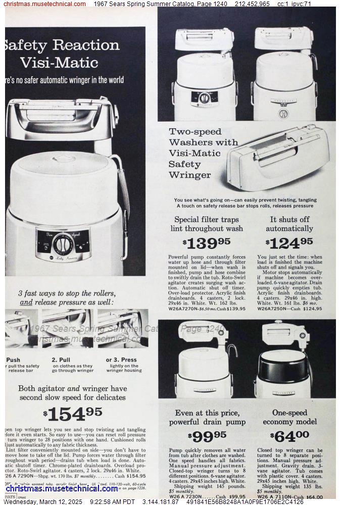 1967 Sears Spring Summer Catalog, Page 1240