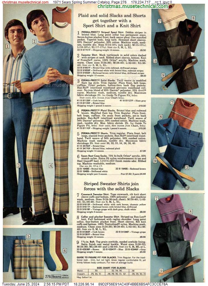 1971 Sears Spring Summer Catalog, Page 276