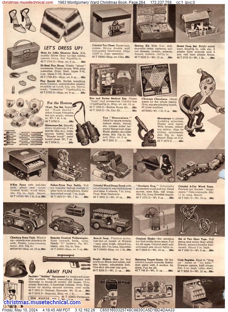 1963 Montgomery Ward Christmas Book, Page 264