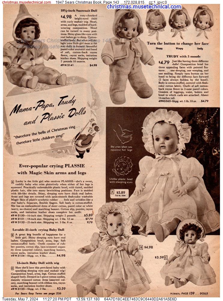1947 Sears Christmas Book, Page 143