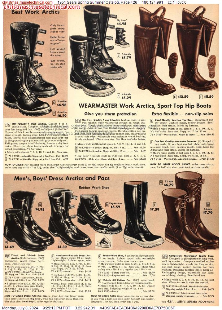 1951 Sears Spring Summer Catalog, Page 426