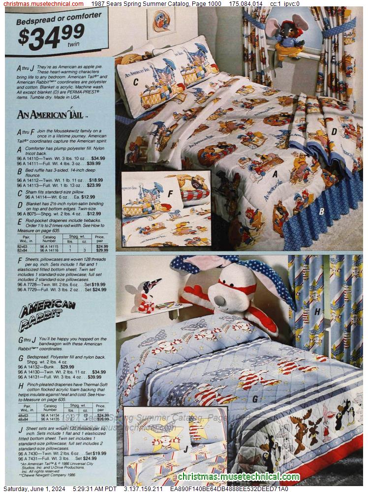 1987 Sears Spring Summer Catalog, Page 1000