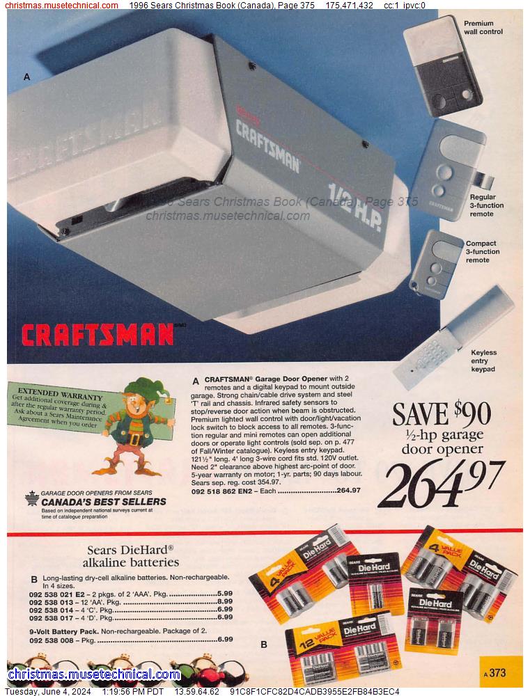 1996 Sears Christmas Book (Canada), Page 375