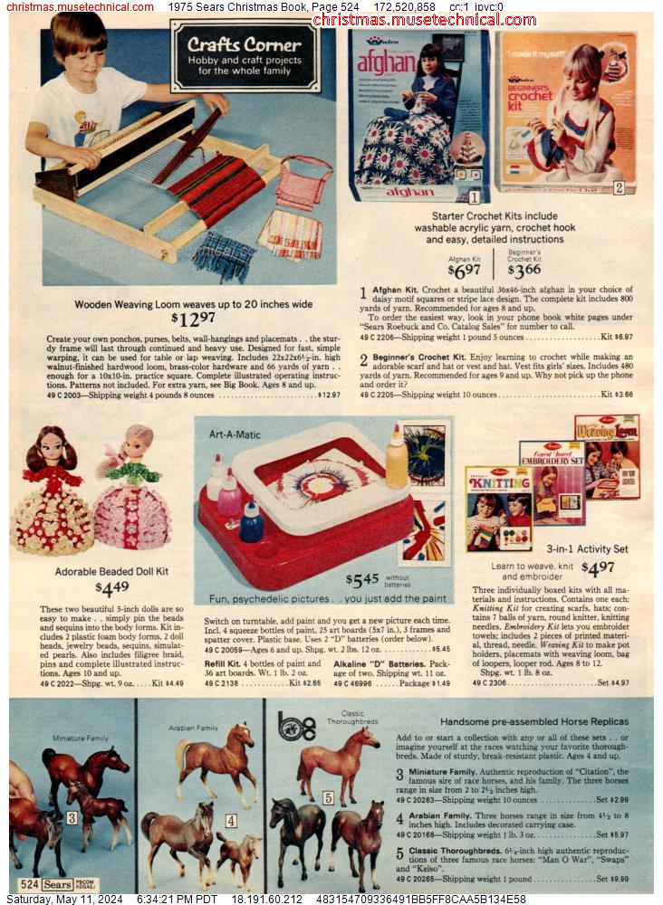 1975 Sears Christmas Book, Page 524