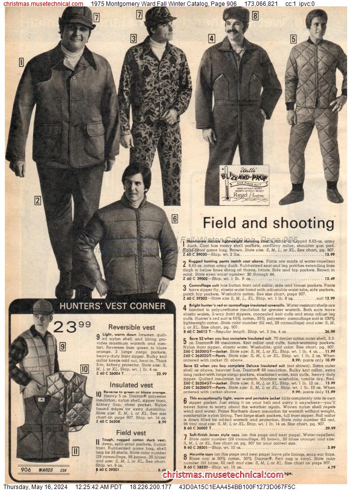 1975 Montgomery Ward Fall Winter Catalog, Page 906