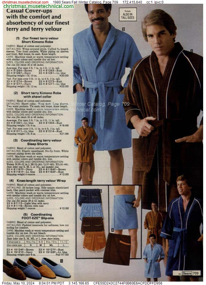 1980 Sears Fall Winter Catalog, Page 709
