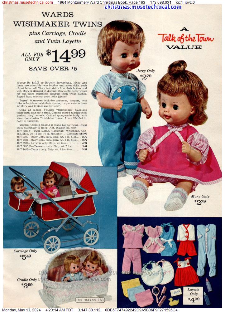 1964 Montgomery Ward Christmas Book, Page 163