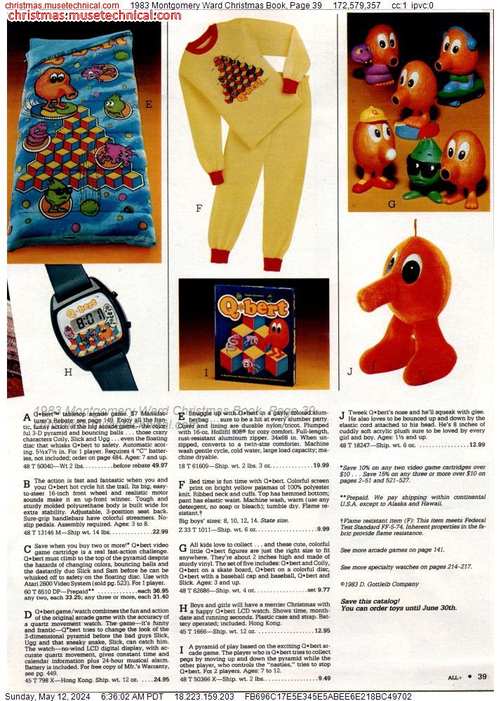 1983 Montgomery Ward Christmas Book, Page 39