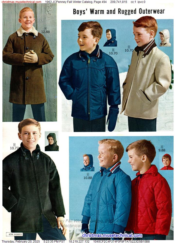 1963 JCPenney Fall Winter Catalog, Page 494