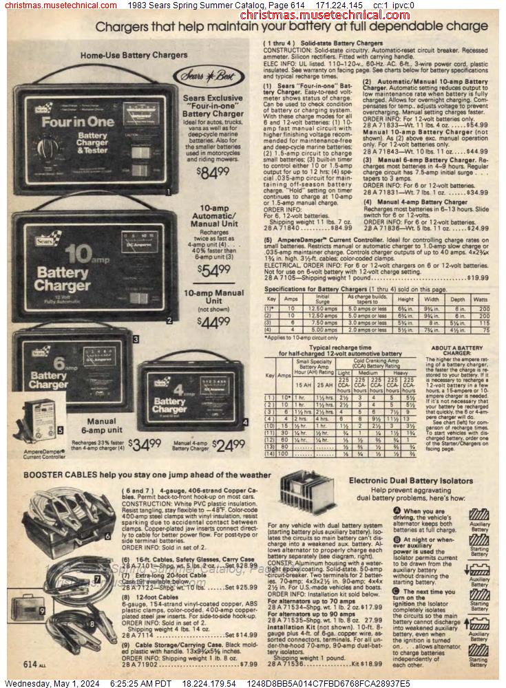 1983 Sears Spring Summer Catalog, Page 614