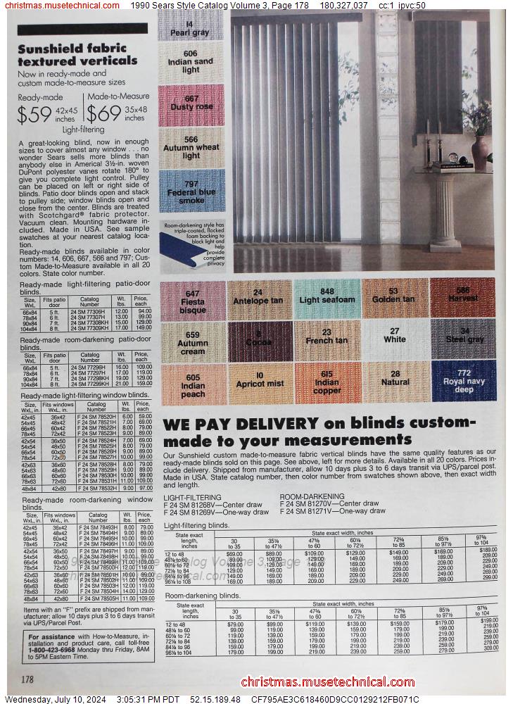 1990 Sears Style Catalog Volume 3, Page 178