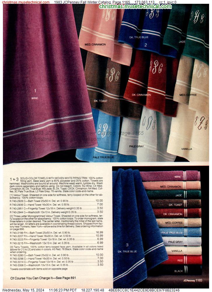 1983 JCPenney Fall Winter Catalog, Page 1165
