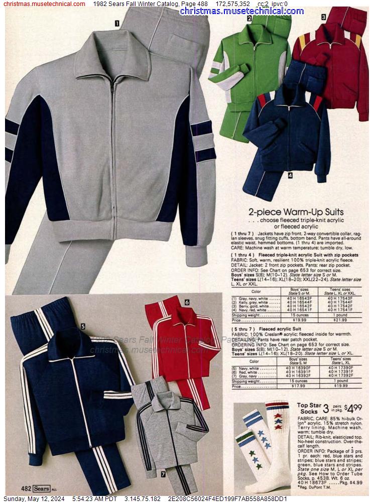 1982 Sears Fall Winter Catalog, Page 488