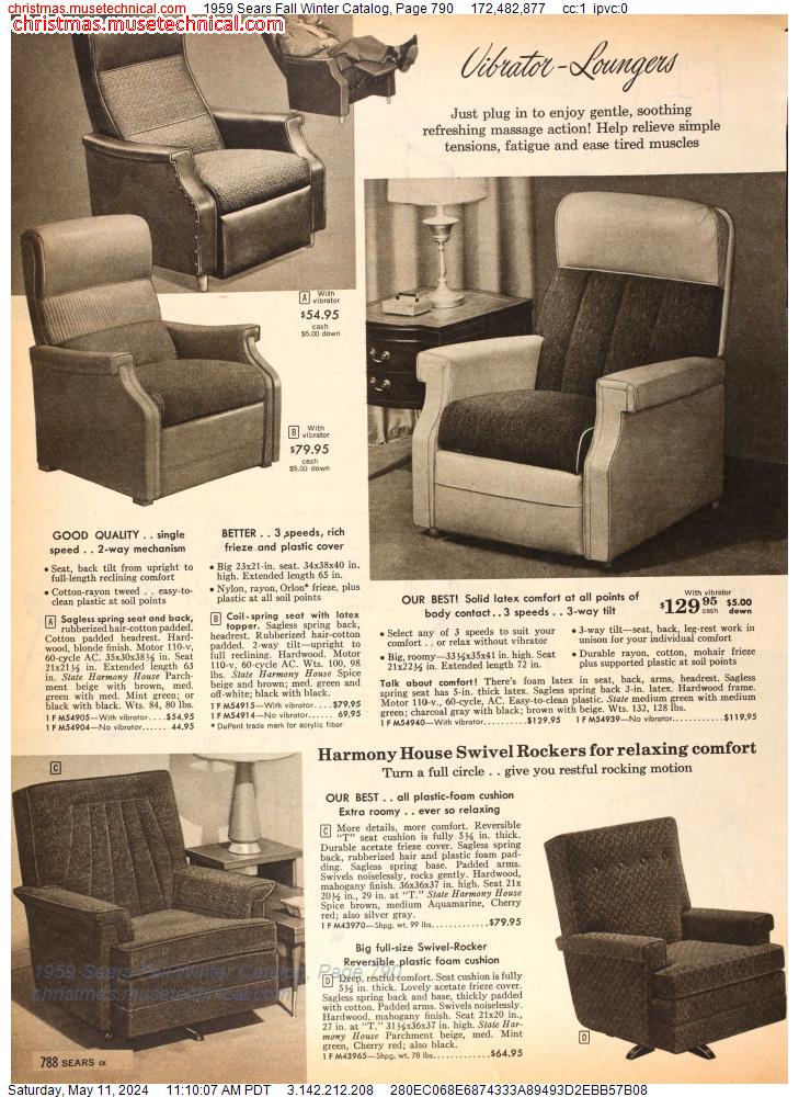 1959 Sears Fall Winter Catalog, Page 790