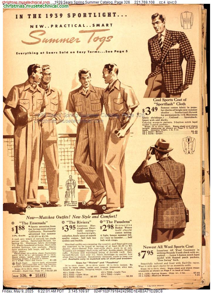 1939 Sears Spring Summer Catalog, Page 326