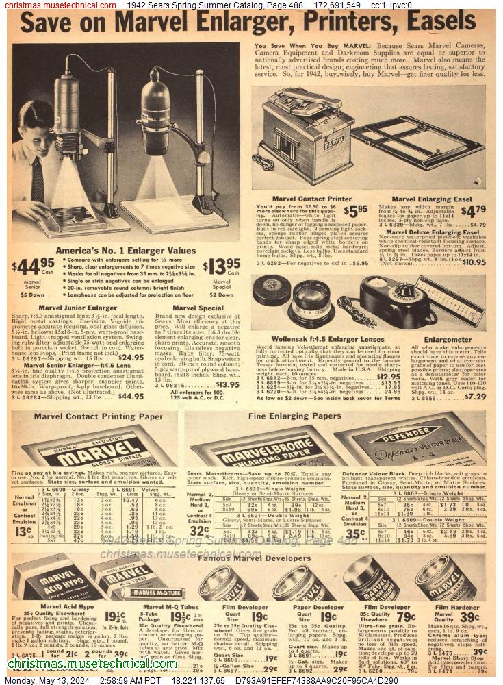 1942 Sears Spring Summer Catalog, Page 488