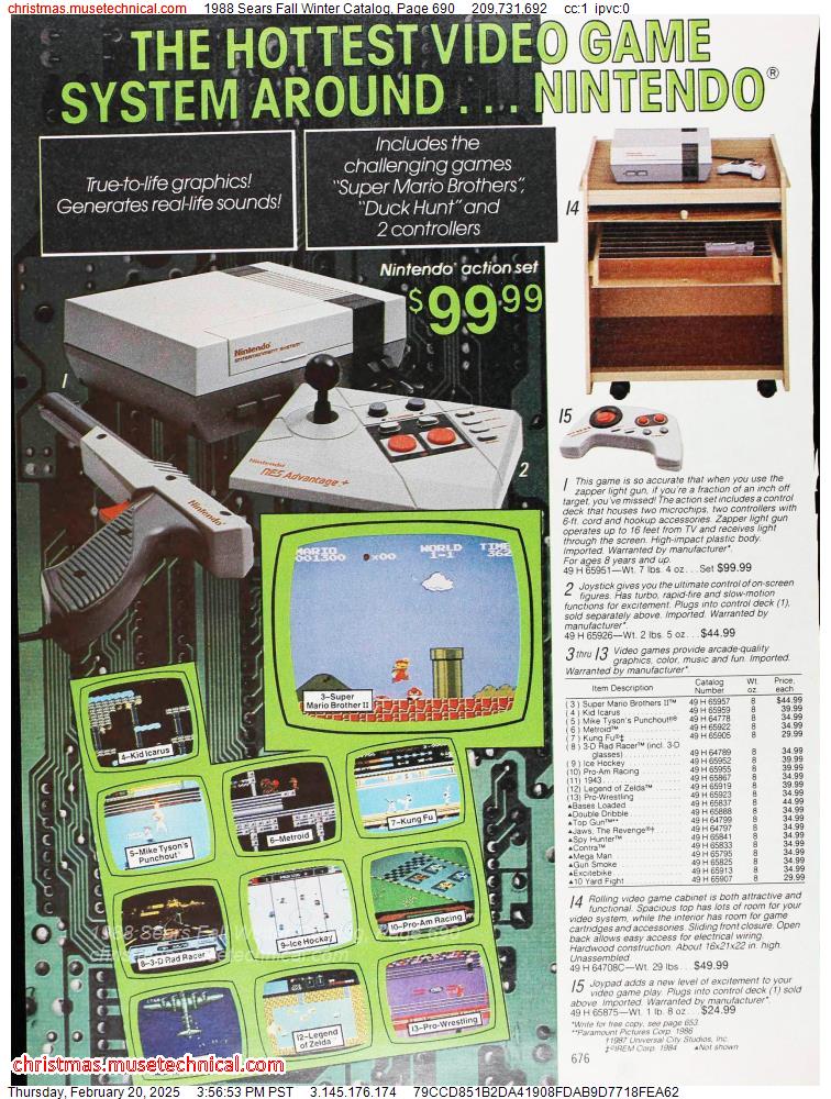 1988 Sears Fall Winter Catalog, Page 690