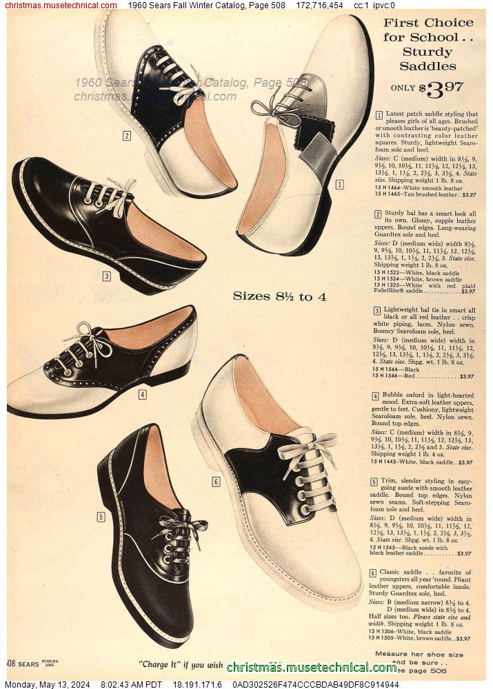1960 Sears Fall Winter Catalog, Page 508
