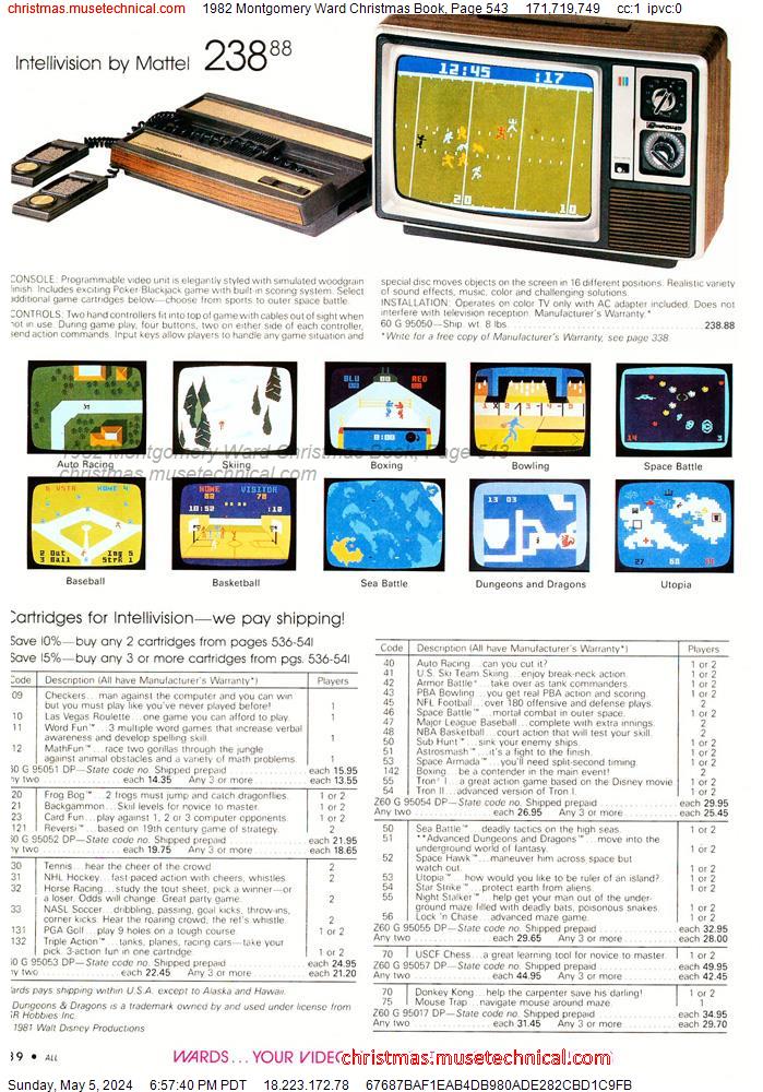1982 Montgomery Ward Christmas Book, Page 543