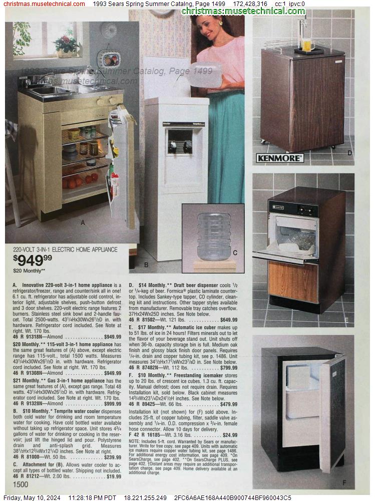 1993 Sears Spring Summer Catalog, Page 1499