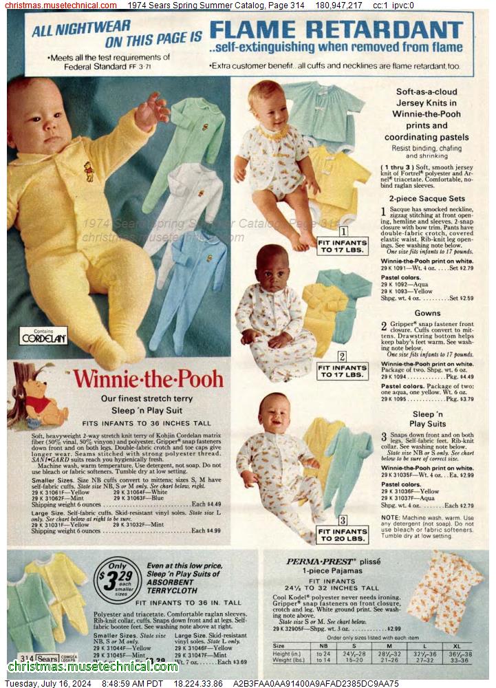 1974 Sears Spring Summer Catalog, Page 314