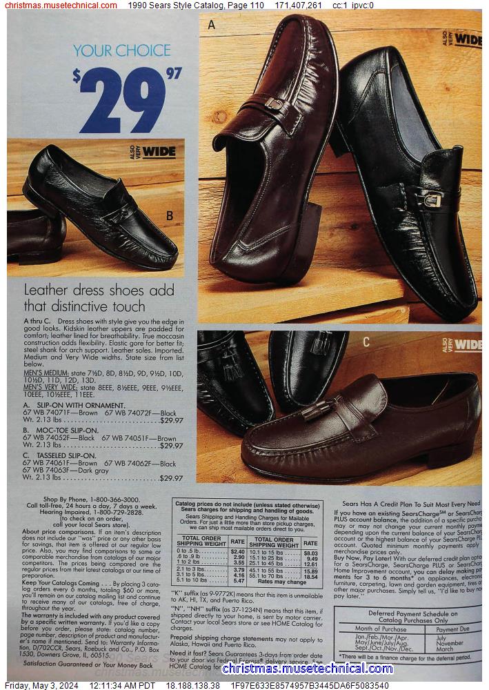 1990 Sears Style Catalog, Page 110