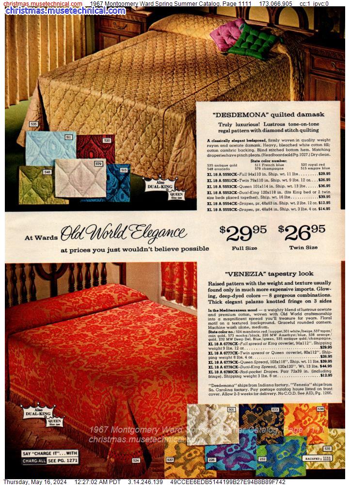 1967 Montgomery Ward Spring Summer Catalog, Page 1111
