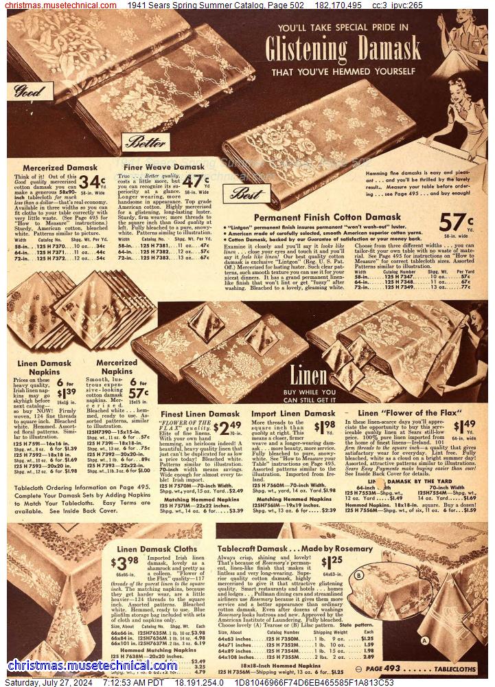 1941 Sears Spring Summer Catalog, Page 502