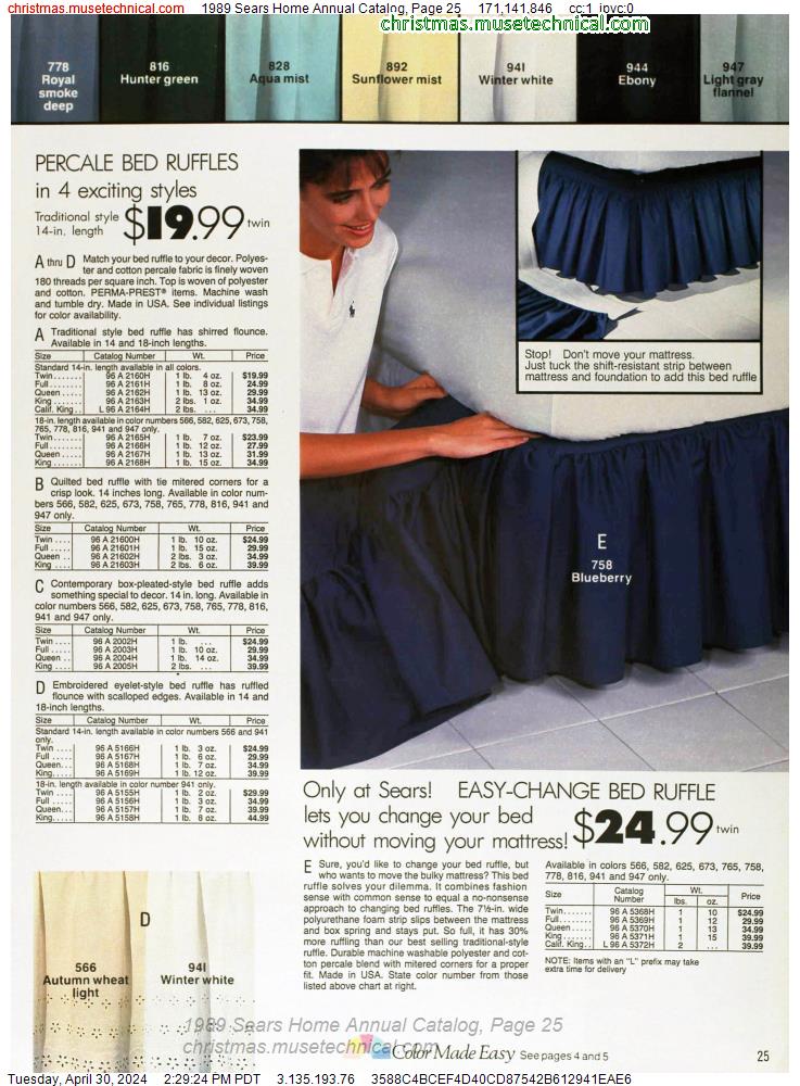 1989 Sears Home Annual Catalog, Page 25