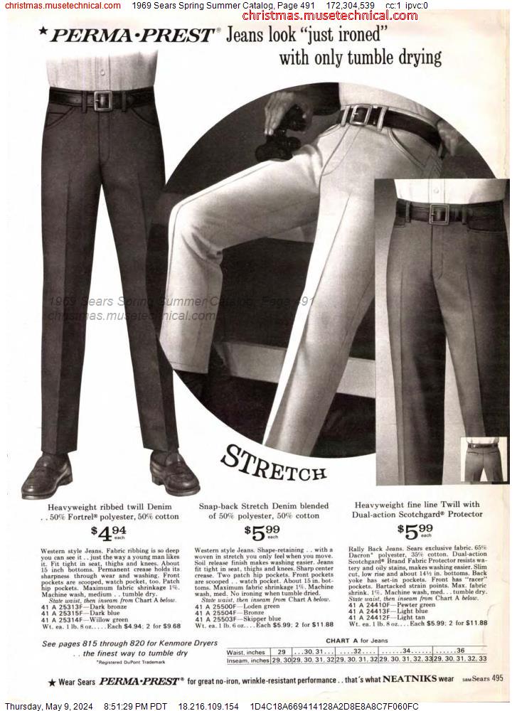 1969 Sears Spring Summer Catalog, Page 491