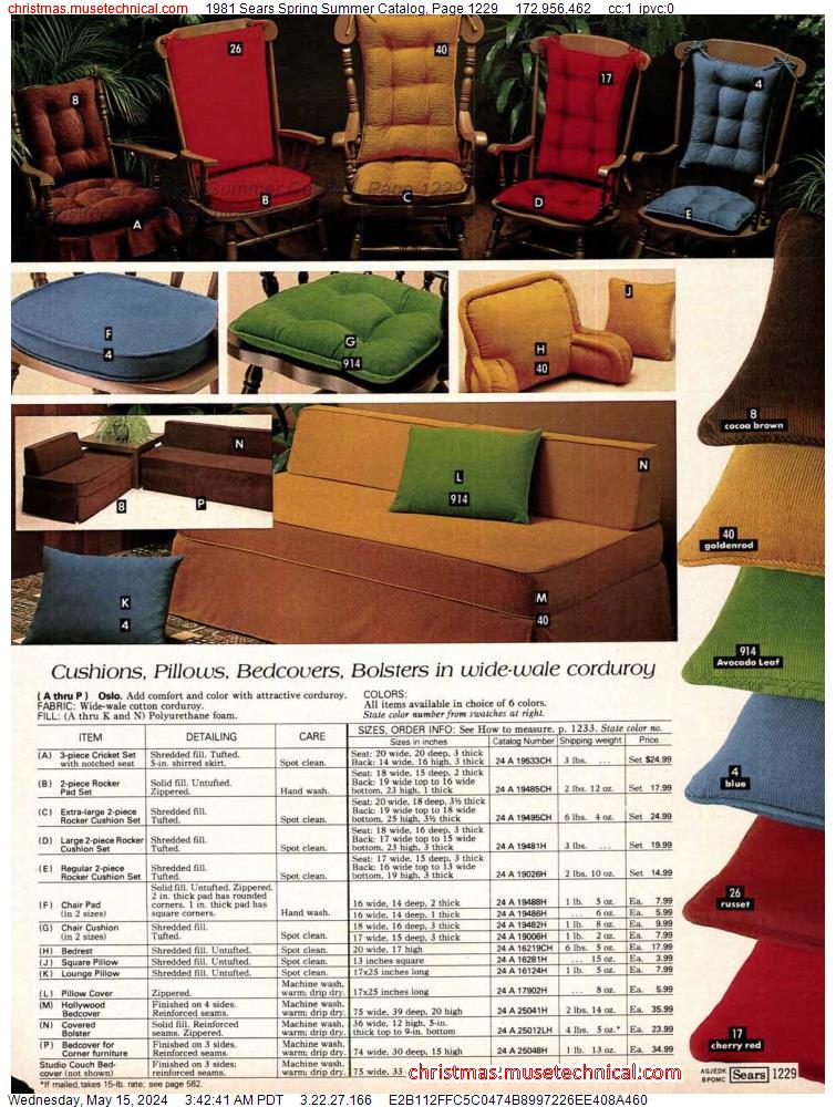 1981 Sears Spring Summer Catalog, Page 1229