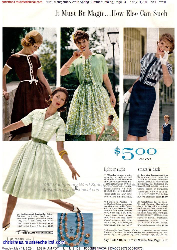 1962 Montgomery Ward Spring Summer Catalog, Page 24