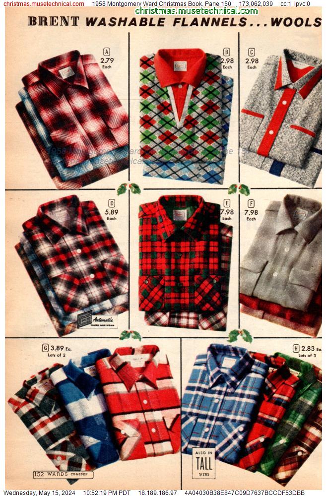 1958 Montgomery Ward Christmas Book, Page 150