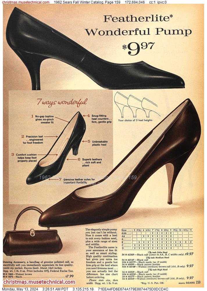 1962 Sears Fall Winter Catalog, Page 159