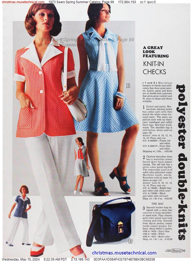 1973 Sears Spring Summer Catalog, Page 99