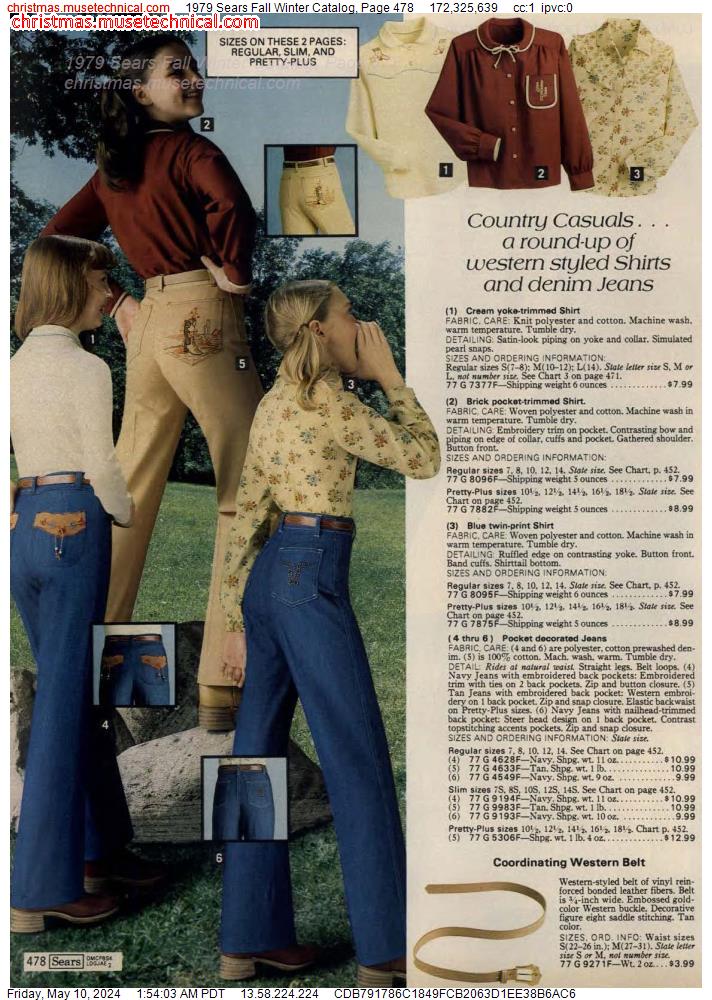 1979 Sears Fall Winter Catalog, Page 478