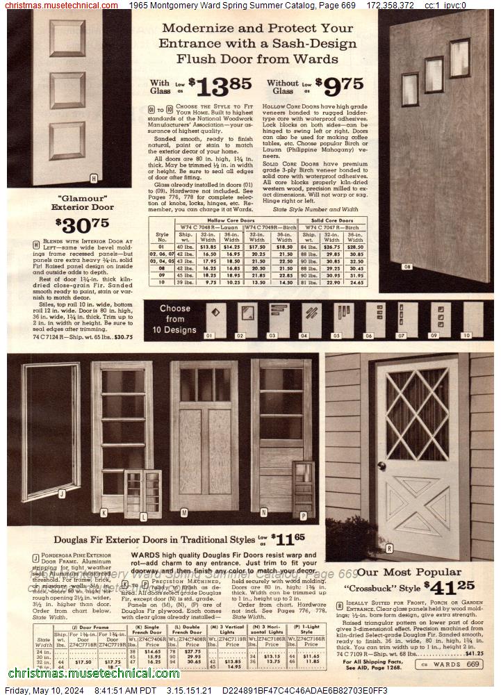 1965 Montgomery Ward Spring Summer Catalog, Page 669