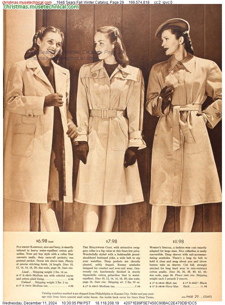 1946 Sears Fall Winter Catalog, Page 29